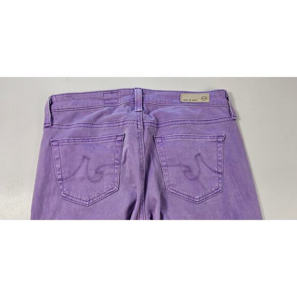 AG cigarette leg the stilt purple lavander ankle skinny jeans made in USA 24 EUC - Picture 5 of 9